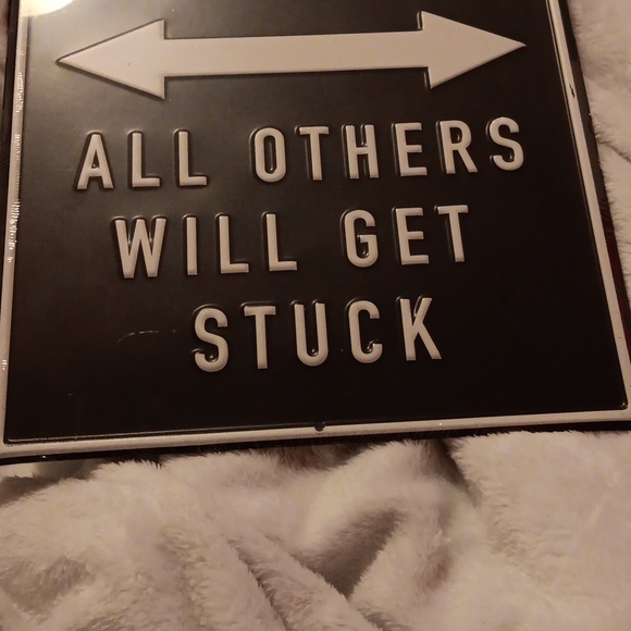 4x4 Jeep Parking Metal Sign in black & white 9 3/4" x 14.5" - Picture 4 of 5